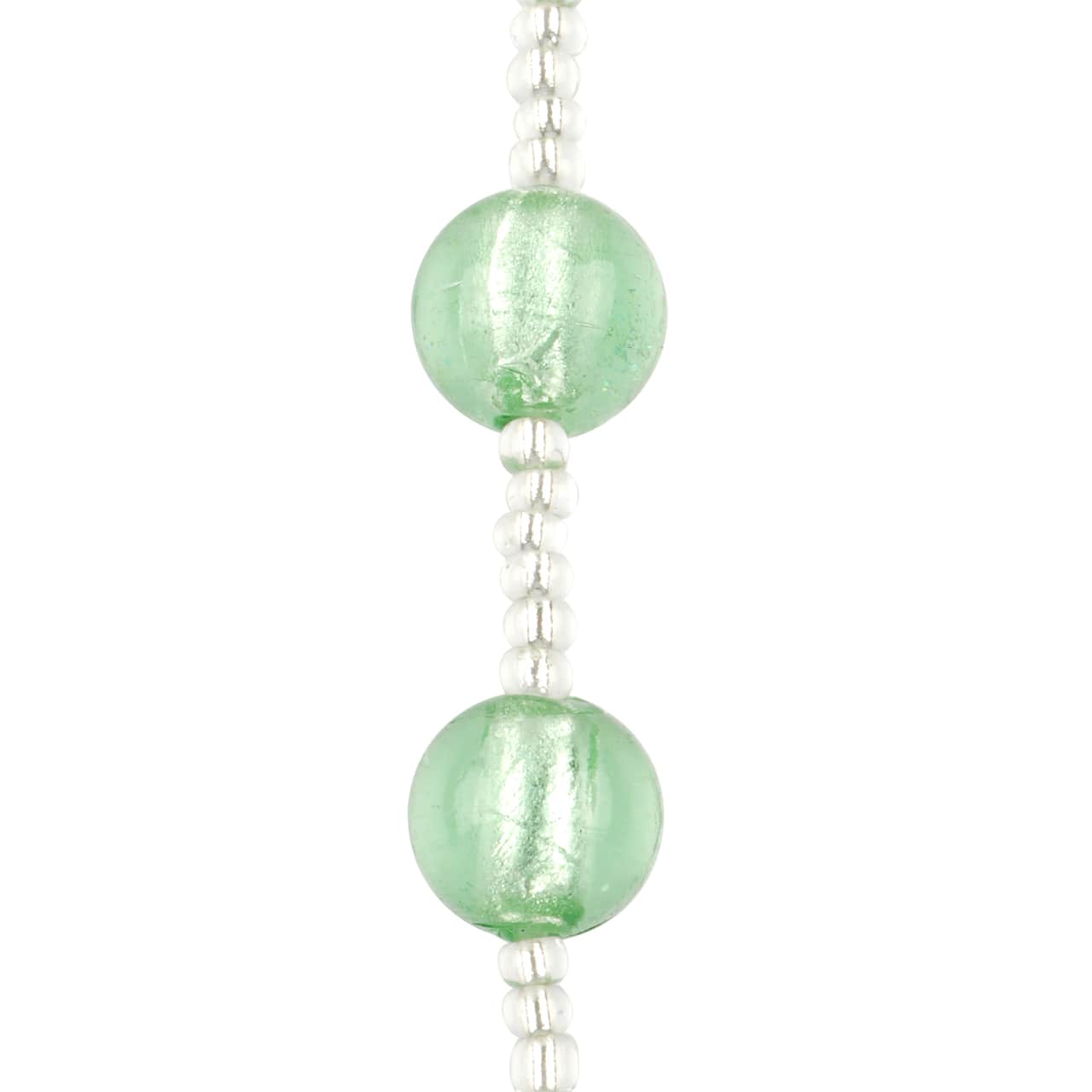 12 Pack: Green Lampwork Glass Round Beads by Bead Landing™